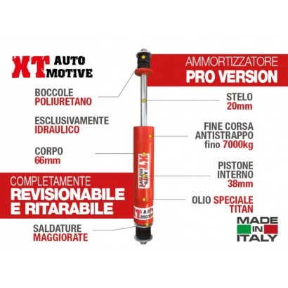 alt text - Amortisseur XT AUTOMOTIVE "Version PRO" pour Toyota LJ70/73 Phares Ronds Avant