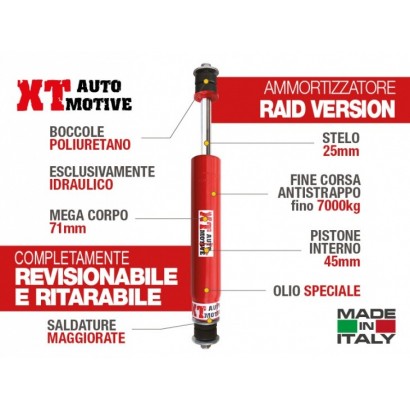 alt text - Amortisseur XT AUTOMOTIVE "Version RAID" pour Land Rover Discovery 200/300TDI Avant