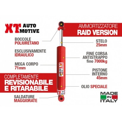 alt text - Amortisseur XT AUTOMOTIVE "Version Raid" pour Nissan Patrol GRY61 Arrière