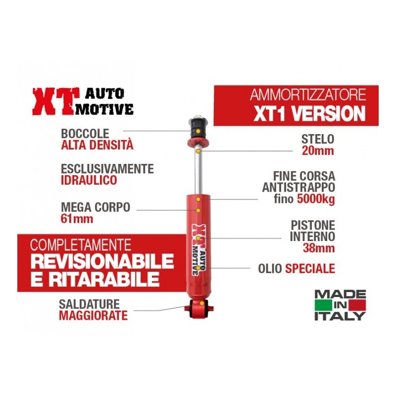 alt text - Amortisseur XT AUTOMOTIVE pour Mitsubishi Pajero L040 Ressorts à lames Avant