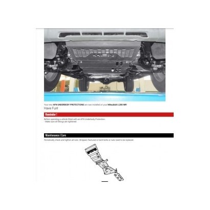 BLINDAGE BOITE DE VITESSE...