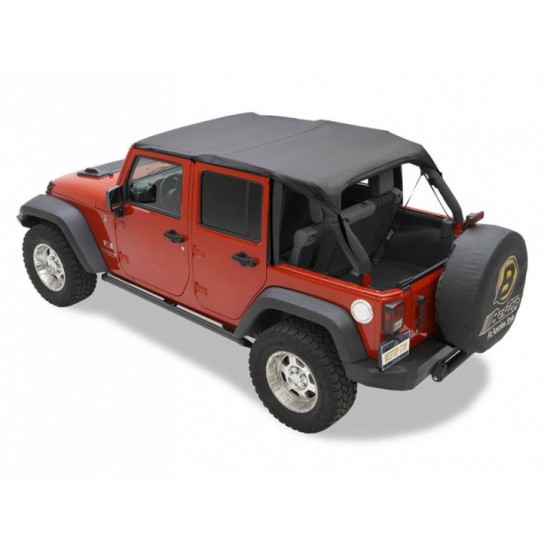 alt text - Bikini Top Safari Style - Jeep Wrangler JK 4 portes 2007/2009