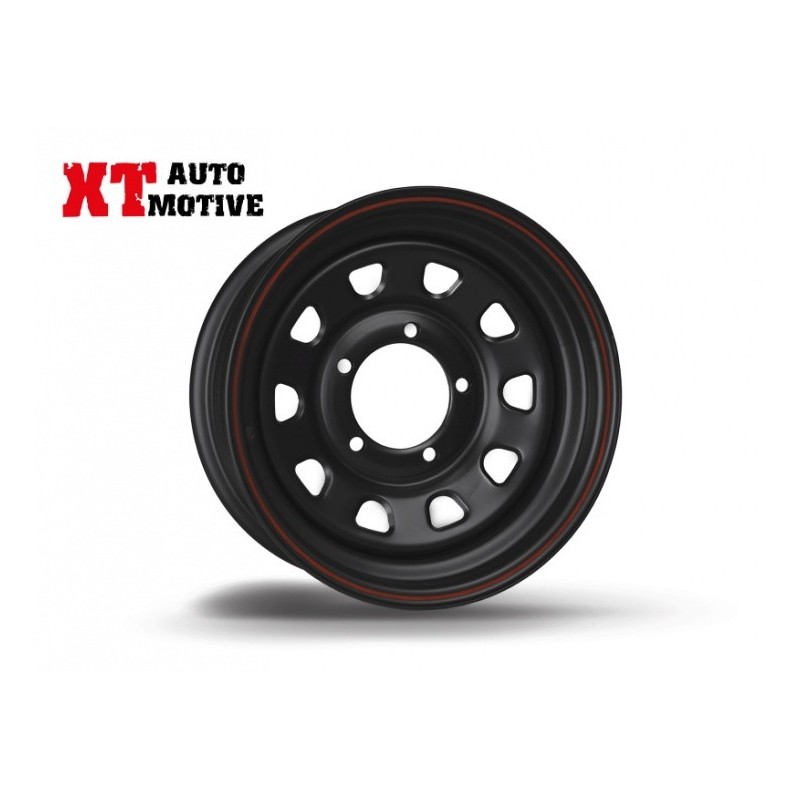 alt text - Jante 6x15 ET -12 DAYTONA NOIR POUR SUZUKI