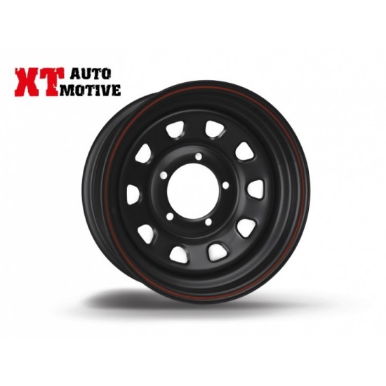 alt text - Jante 6x15 ET -12 DAYTONA NOIR POUR SUZUKI