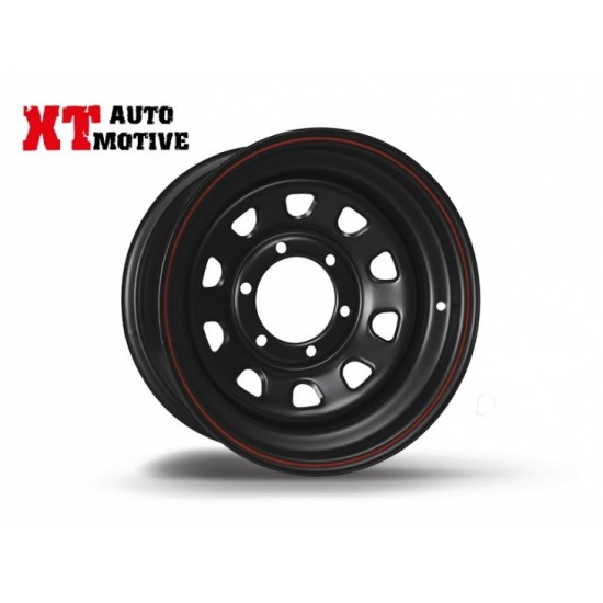 alt text - Jante 7x15 ET -12 DAYTONA NOIR POUR ISUZU