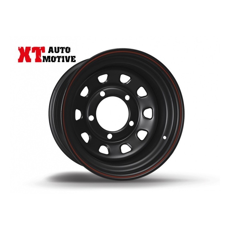 alt text - ROUE 8x16 ET -25 DAYTONA NOIRE POUR LAND ROVER