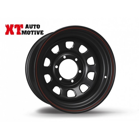 alt text - ROUE 8x16 ET -25 DAYTONA NOIRE POUR MITSUBISHI