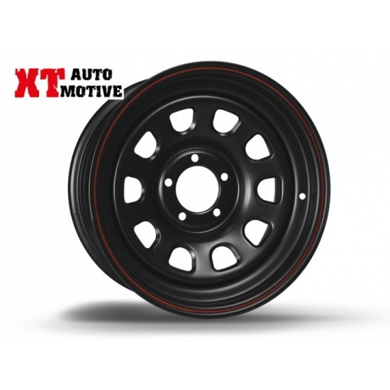 alt text - JANTE 7X17 ET 0 DAYTONA NOIRE POUR JEEP