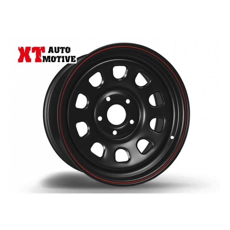alt text - JANTE 8x17 ET 10 DAYTONA NOIRE POUR JEEP