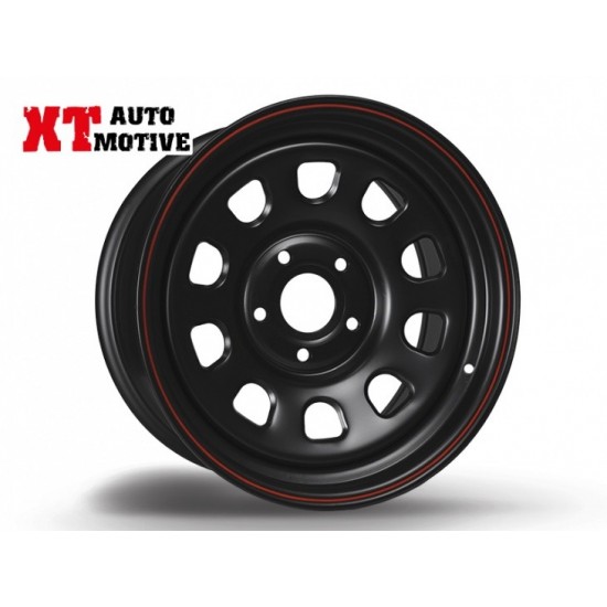 alt text - JANTE 8x17 ET 10 DAYTONA NOIRE POUR JEEP