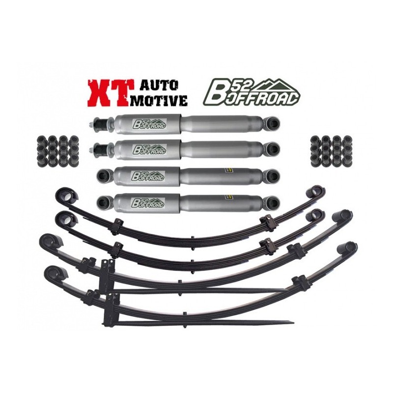 alt text - KIT DE REHAUSSE XT AUTOMOTIVE/B52 OFFROAD + 5 CM POUR TOYOTA HILUX AVEC RESSORTS À LAMES