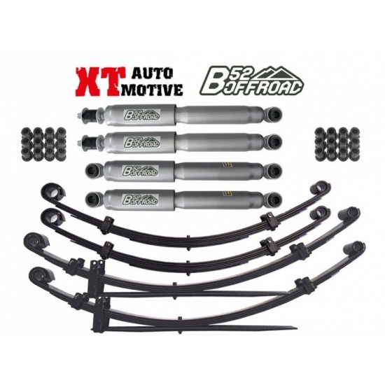 alt text - KIT DE REHAUSSE XT AUTOMOTIVE/B52 OFFROAD + 5 CM POUR TOYOTA HILUX AVEC RESSORTS À LAMES