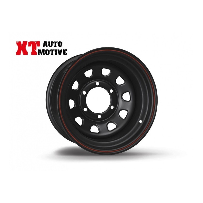 alt text - JANTE 8x15 ET -30 DAYTONA NOIRE POUR HYUNDAI