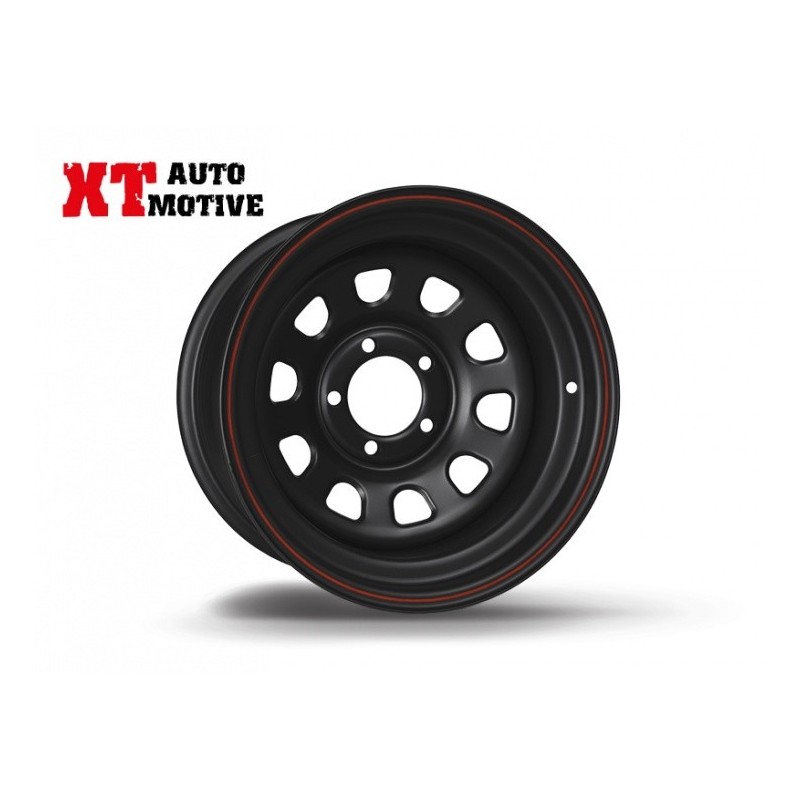 alt text - JANTE 8x15 ET -30 DAYTONA NOIRE POUR JEEP
