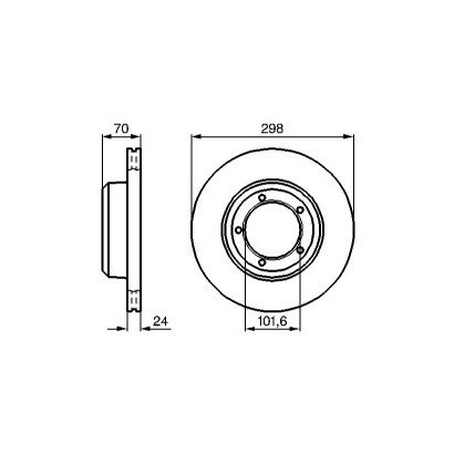 DISQUE DE FREIN VENTILE AVANT