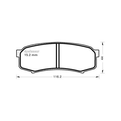PLAQUETTES DE FREINS ARRIERE