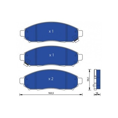 PLAQUETTES DE FREIN AVANT