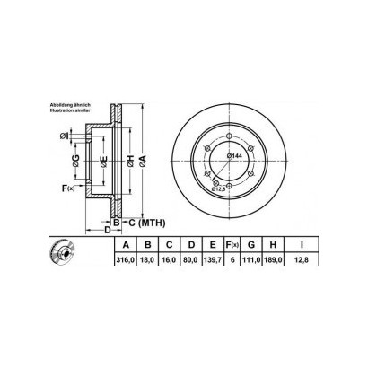 DISQUE DE FREIN ARRIERE