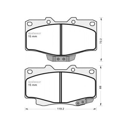 PLAQUETTES DE FREIN AVANT