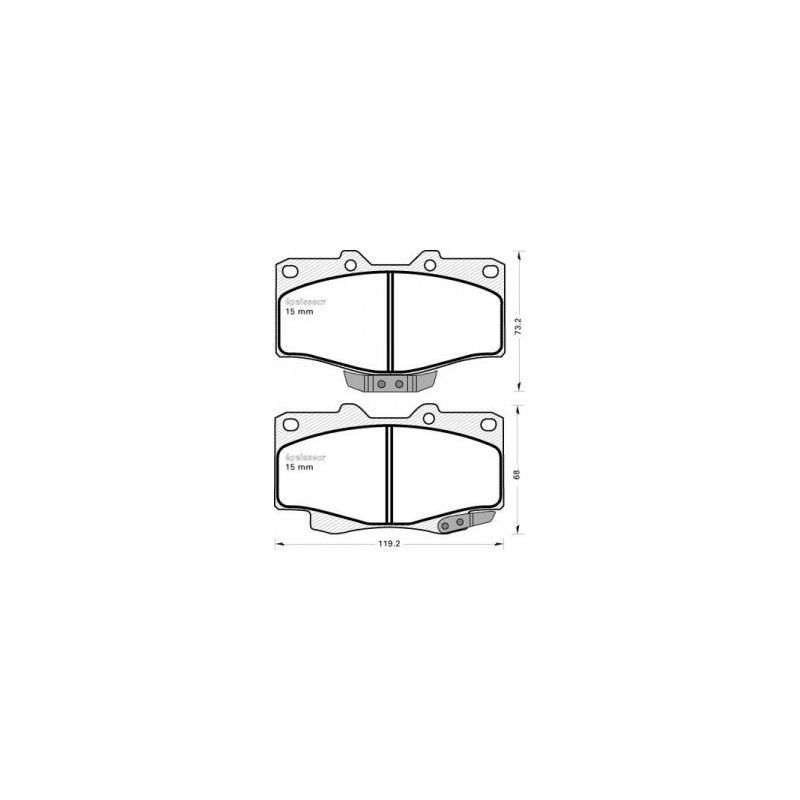 PLAQUETTES DE FREIN AVANT