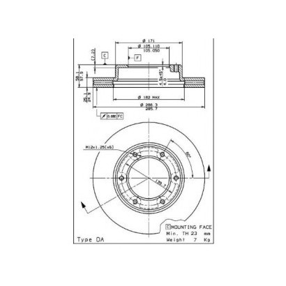 DISQUE DE FREIN AVANT...