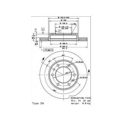 DISQUE DE FREIN AVANT...
