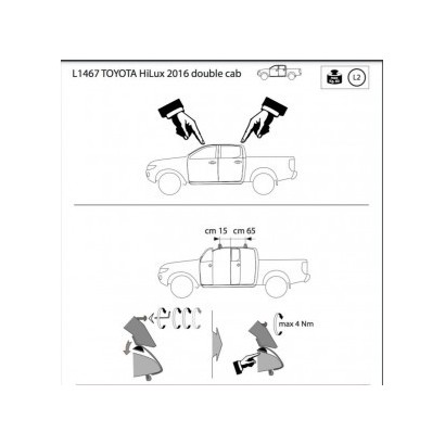 BARRE DE TOIT PRO TOYOTA...