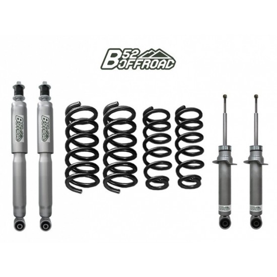 alt text - KIT DE REHAUSSE B52 OFFROAD +4 CM POUR MITSUBISHI PAJERO V60 ET V80 EMPATTEMENT LONG