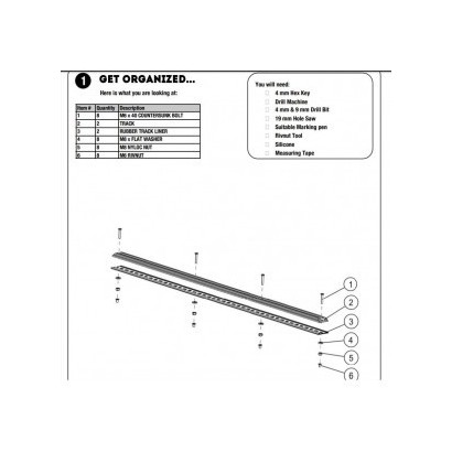 RAILS 1280MM TOYOTA HILUX...