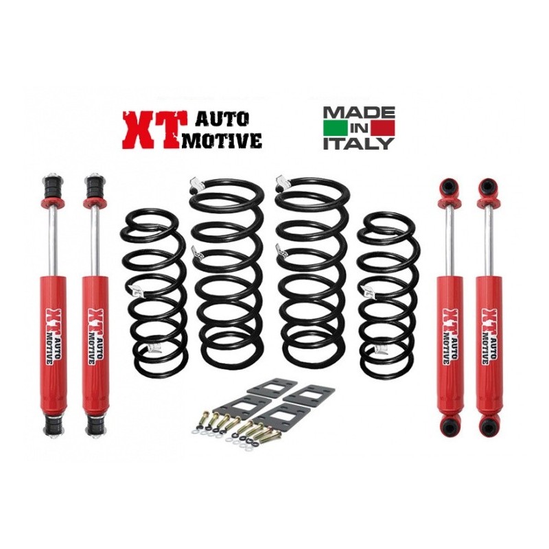 alt text - KIT DE REHAUSSE +4CM XT AUTOMOTIVE POUR NISSAN PATROL GR Y61 EMPATTEMENT COURT