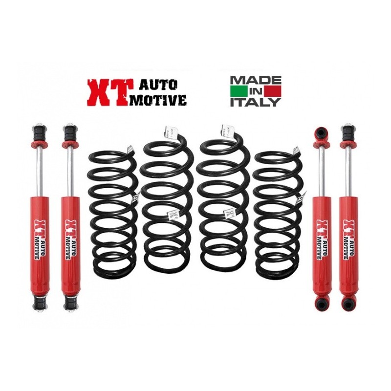 alt text - KIT DE REHAUSSE XT AUTOMOTIVE + 10 CM POUR TOYOTA LJ70/73 PHARES RONDS