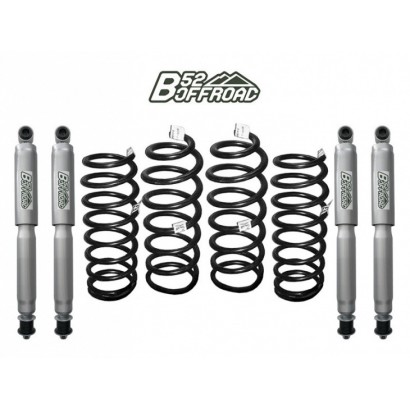 alt text - KIT DE REHAUSSE B52 OFFROAD +5 CM POUR TOYOTA LJ-KZJ 70/73 PHARES CARRÉS