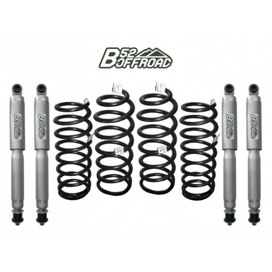 alt text - KIT DE REHAUSSE B52 OFFROAD +5 CM POUR TOYOTA LJ-KZJ 70/73 PHARES CARRÉS