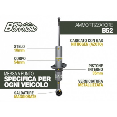 alt text - Amortisseur B52 OFFROAD pour Ford Ranger de 2018 à 2022 Avant