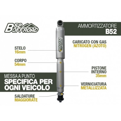 alt text - Amortisseur B52 OFFROAD pour Land Rover Defender 90/110 Arrière