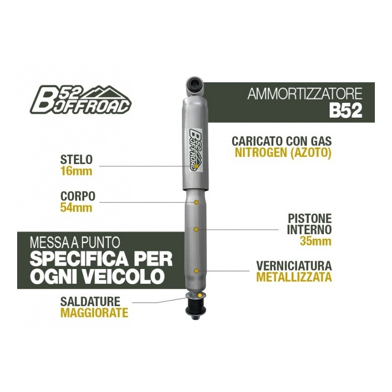 alt text - Amortisseur B52 OFFROAD pour Land Rover Discovery 200/300TDI Arrière