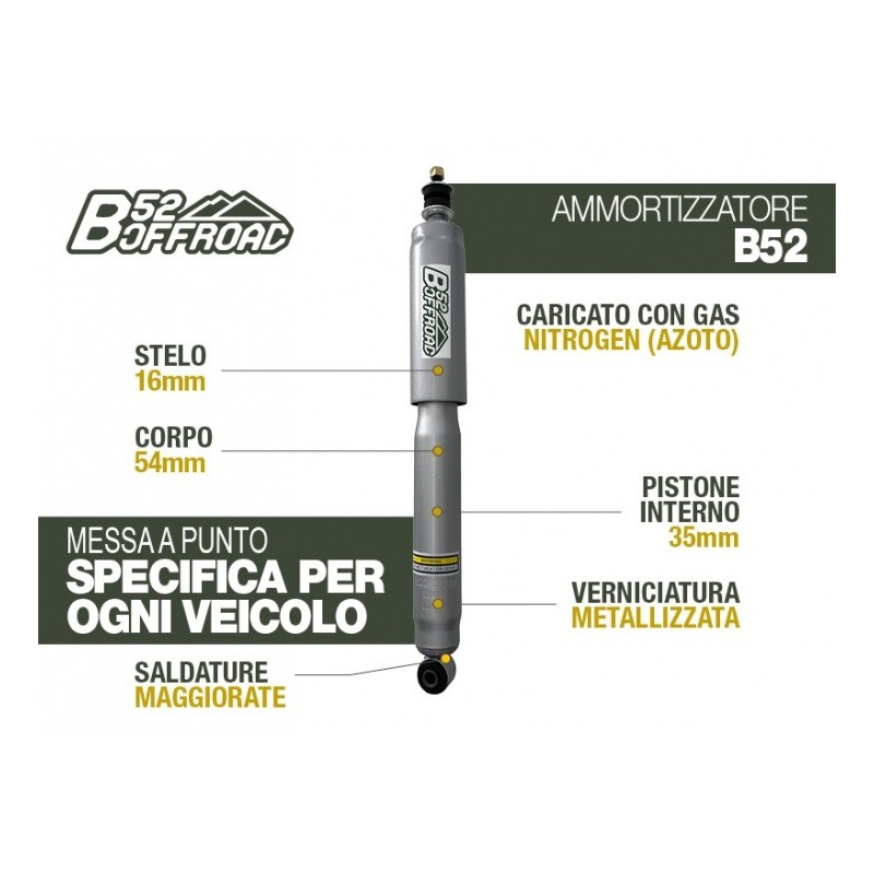 alt text - Amortisseur B52 Offroad pour Suzuki Grand Vitara Arrière