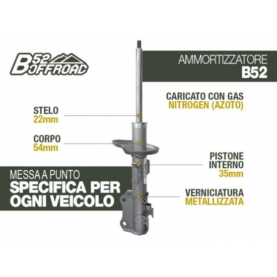 alt text - Amortisseur B52 OFFROAD pour Suzuki New Grand Vitara Avant