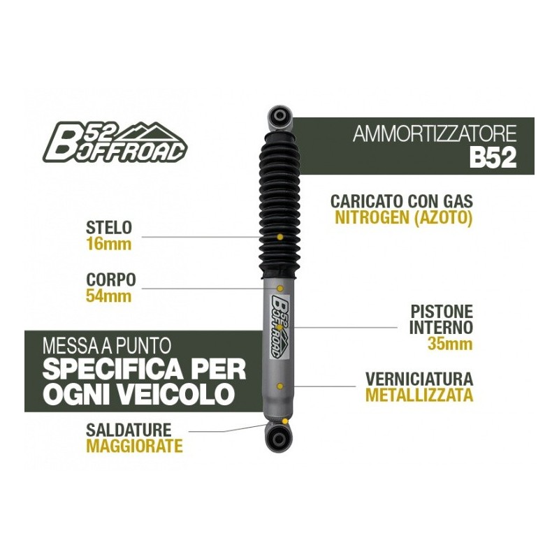 alt text - Amortisseur B52 OFFROAD pour Suzuki New Grand Vitara Arrière