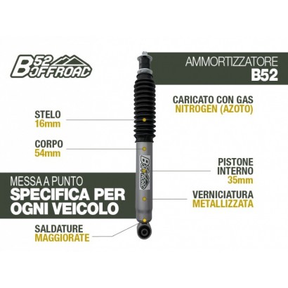 alt text - Amortisseur B52 OFFROAD pour Suzuki SJ Samurai Avant