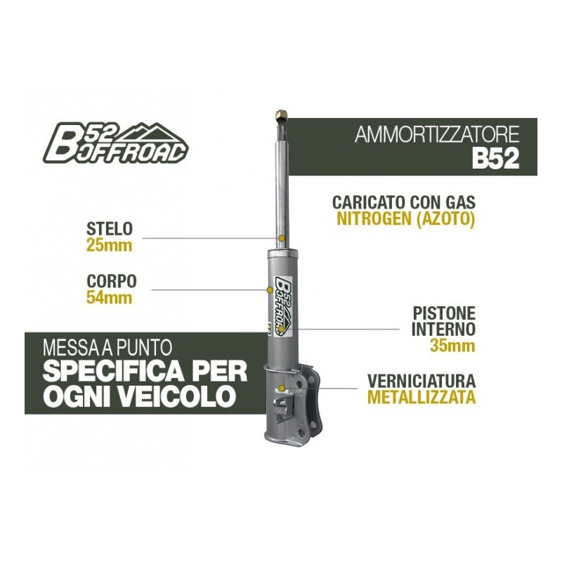 alt text - Amortisseur B52 OFFROAD pour Suzuki Vitara Avant