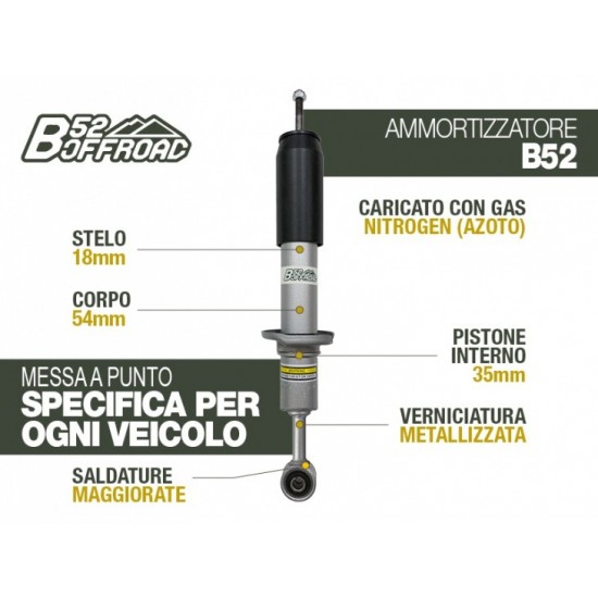 alt text - Amortisseur B52 OFFROAD pour Toyota KDJ 120/125 Avant