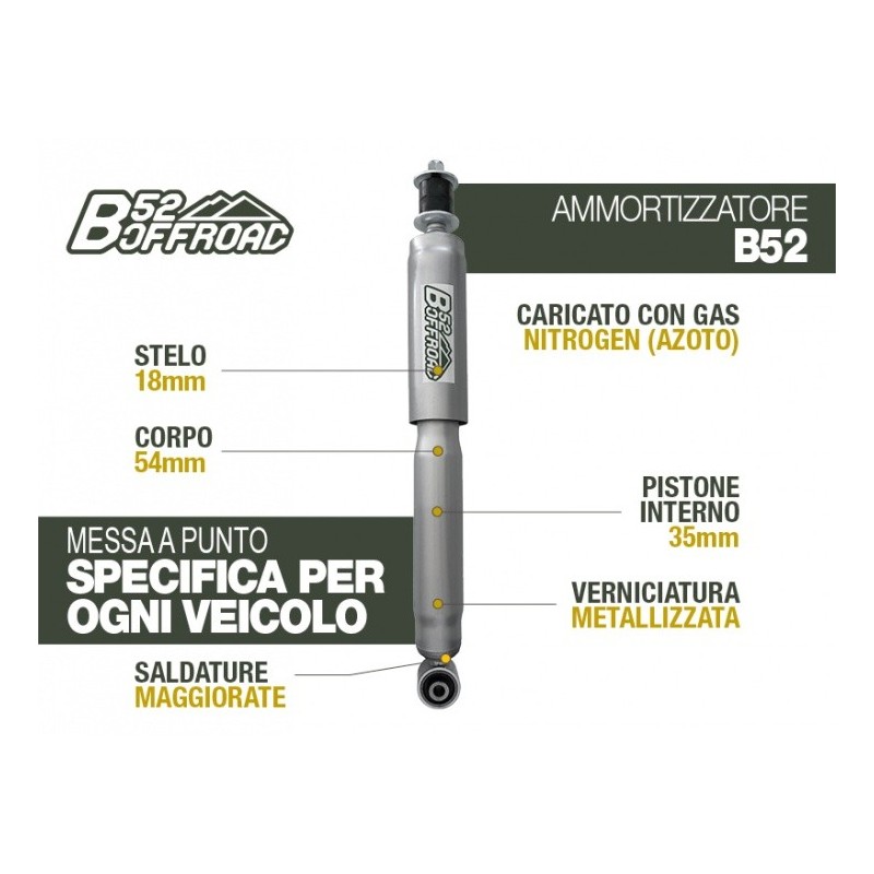 alt text - Amortisseur B52 OFFROAD pour Toyota KDJ 120/125 Arrière