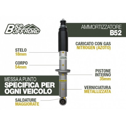 alt text - Amortisseur B52 OFFROAD pour Toyota KZJ/KDJ 90/95 Avant