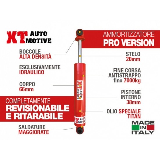 alt text - Amortisseur XT AUTOMOTIVE "Version PRO" Oeil - Oeil