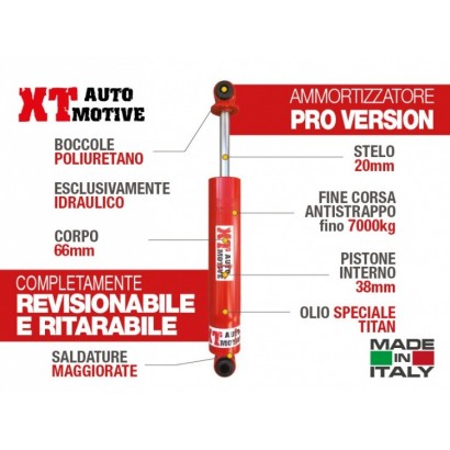 alt text - Amortisseur XT AUTOMOTIVE "Version Pro" pour Nissan Patrol GR Y60 Arrière